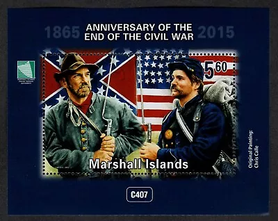 Marshall Islands Scott # 1115 Mini Sheet - End Of American Civil War 2015 Mnh • $6.90