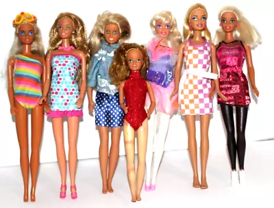 Doll Lot X7 Vintage Barbie + Maxi Dolls 80s 90s Blonde Doll Lot USED • $21.99