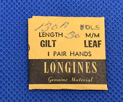 Longines 130A 10LS One Pair Hands 30mm Gilt Leaf. Sealed New Old Stock 2-16 R • $24.99