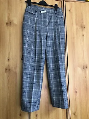 Warehouse Smart Checkered Women Trousers Size 10 (with Tags) • £15