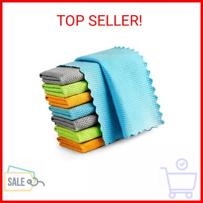 AIDEA Microfiber Glass Cleaning Cloths-8PK Premium Microfiber Glass And Window • $12.27