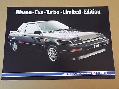 1984 Nissan EXA Turbo Limited Edition Original Australian Single Page Brochure • $19.90