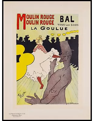 Orig. Lithograph By H. Lautrec Moulin Rouge Les Maitres De L'Affiche Plate 122 • $5250