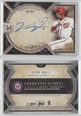 2018 Topps Museum Collection Archival Copper /50 Victor Robles Rookie Auto RC • $25.84