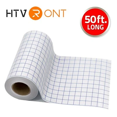 $13.97 • Buy Vinyl Transfer Tape Roll 6 X50FT Craft Application Paper W/ Blue Grid For Cricut