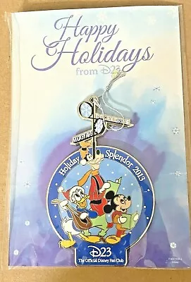 Disney D23 Holiday Splendor 2013 Ornament Mickey Mouse Goofy Donald Duck MIP • $24.99