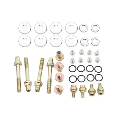 B-SERIES ALUMINUM Engine VALVE COVER WASHER SEAL BOLT NUT KIT B16 B18 Silver • $29.47