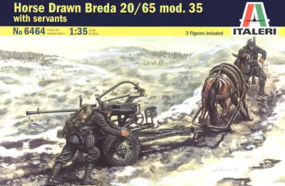 Italeri 1/35 Horse Drawn Breda 20 # 6464 - Plastic Model Kit • £19.99