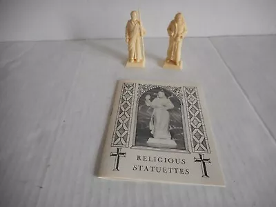 Vintage Marx Religious Statuettes St. Simon Judas & Playset Booklet 60MM EX • $27.99