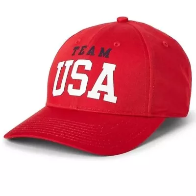 Polo Ralph Lauren Baseball Cap Hat Team USA Olympics Red • $34.95