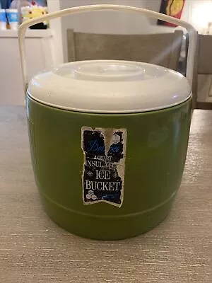 VTG MCM Bee Plastics 4 Qt Ice Bucket #BL536 Green • $25