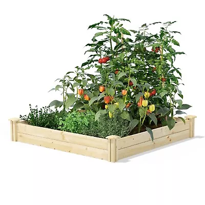 4 Ft X 4 Ft Pine Wood Raised Garden Bed - Made In USA • $122.96