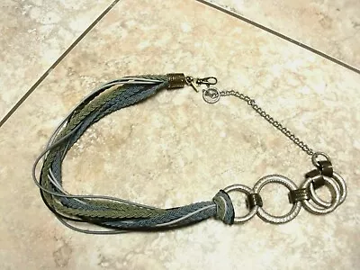  CHICO'S MULTI COLORS STRAPPY METALLIC Belt Adjustable Waist Size 36 Full Length • $14.96