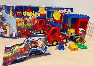 £29.99 • Buy LEGO DUPLO 10608 Spider-Man Spider Truck Adventure COMPLETE Box & Instructions