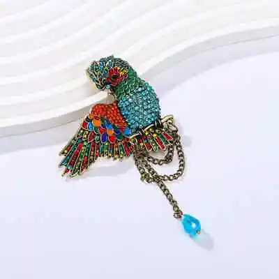 Medieval Design Classic Women Men Fashion Parrot Brooch Fashion Pins Accessories • $7.98