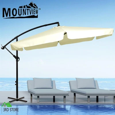 $95.40 • Buy Mountview 3M Outdoor Umbrella Cantilever Base Stand Garden Patio Beach Umbrellas