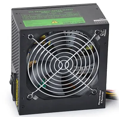 PSU ATX PC CIT ATX-500B 500W Micro ATX  PSU PC Power Supply 12cm Silent Fan OEM • £24.95