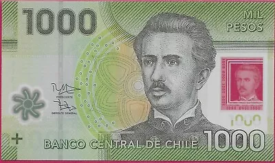 Chile 1000 Pesos 2016 Unc Prefix Dgparque Nacional Torres Del Paine And Huanac • $7.25