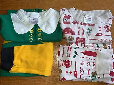 Hanna Andersson Lot Of Size 4 Pajamas 100cm Elf Christmas • $12.99