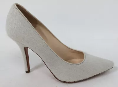 £9.99 • Buy Max Mara White Fur High Heels Slip On Made In Italy UK Size 3 With Bag #965