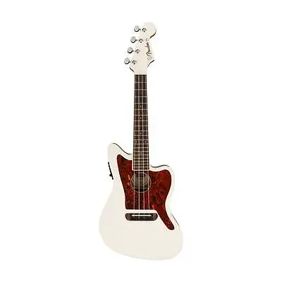 Fender Fullerton Jazzmaster Ukulele Walnut FB Olympic White • $386.10