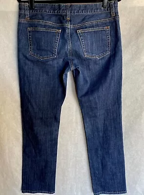 CAbi Size 8 Jeans Brando Straight Boyfriend Blue Denim Style #175 Women's NEW • $26.99