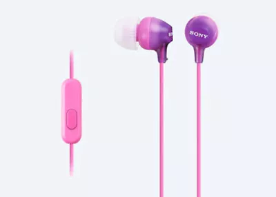 $34.95 • Buy SONY In-Ear Lightweight Headphones With Smartphone Control (Violet)
