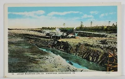 Shenandoah Pa Locust Mountain Coal Co Strippings Pennsylvania Postcard N9 • $29.99