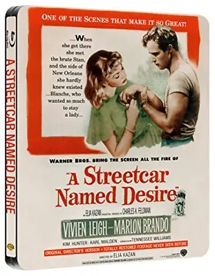 A Streetcar Named Desire Steelbook (Blu-ray + UV Copy) [1951] [Re... - DVD  F6LN • £38.48