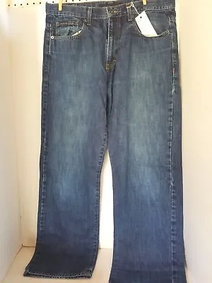 Calvin Klein Men's Blue Jeans Relaxed Straight 34/30 100% Cotton • $9.98
