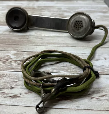 Antique Lineman's Telephone Tester Metal Handset Early 1900s No Markings • $15