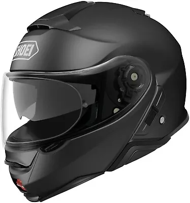 Shoei Neotec II Matte Black Motorcycle Helmet Gloves & Lexin FT4 Intercom (SM) • $375