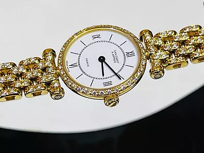 VAN CLEEF & ARPELS La Collection Diamond Lady’s Watch 18K Solid Gold  • $7700