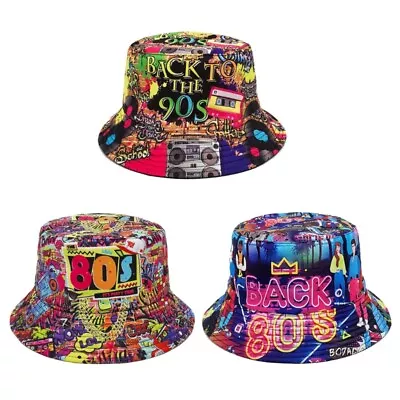 Vintage Print Fisherman For Men Women Unisex 80s 90s Nostalgic Bucket Hat • $18.29