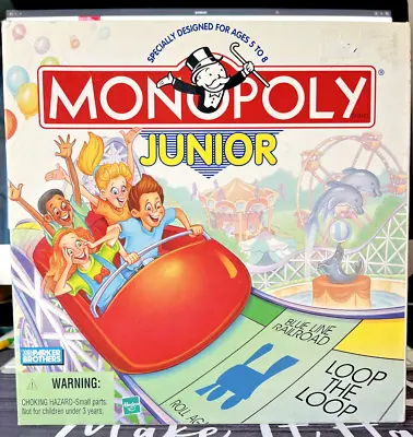 Monopoly Jr Game Age 5-8 Players 2-4 In Acceptable Used Condition • $5