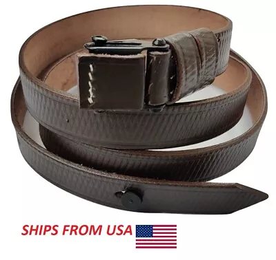 German WWII MP SMG Brown Leather Sling- Collectibles • $18.59