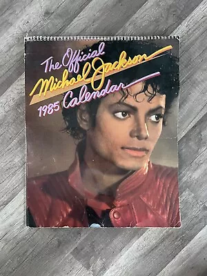 The Official Michael Jackson 1985 Original 13 Great Color Pics Spiral Calendar • $29.99