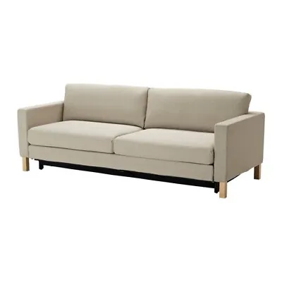 IKEA KARLSTAD Sofabed COVER Sivik Beige Tan Sofa-Bed Slipcover 801.838.64 NEW • £278.92