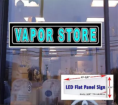 $258.95 • Buy V A P OR STORE 48 X 12  Led Window Light Box Sign Flat Panel
