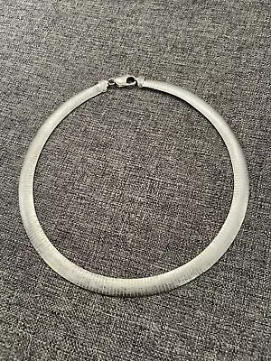 Vintage Italian Sterling Silver 925 Choker Necklace • $80