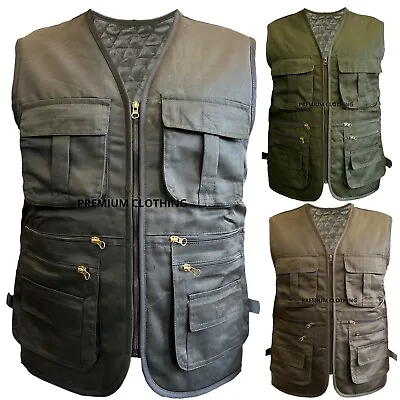 £12.99 • Buy 681 Mens Waistcoat Thermal LINED Quilted Thick Multi Pockets Fishing Hunting