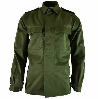 Genuine Belgian Army Field Jacket Military BDU Olive Shirt Military Combat NEW • £12.99