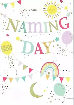 On Your Naming Day Greeting Card 7 X5  • £2.39