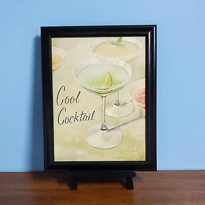 Vintage Marco Fabiano Cool Cocktail Signed Art Print Kitchen Frame Wall Art Deco • $43.52