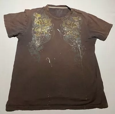 Vintage Marc Ecko T Shirt Adult Size XL Graphic Y2K Distressed Faded Grunge AH3 • $18