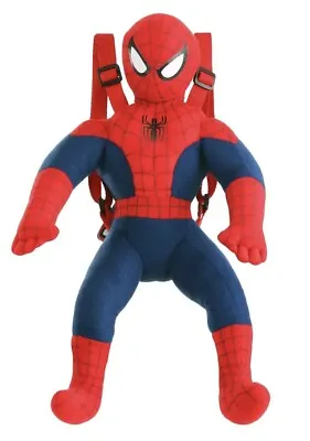 Marvel Spider-Man Backpack Plushie For Kids 15 Inch NEW WITH TAGS • £12.48