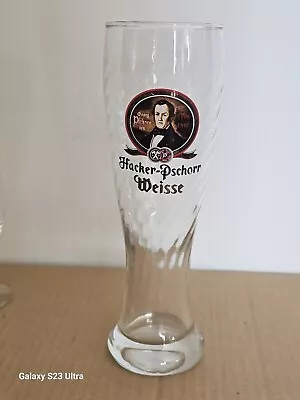 Hacker Pschorr-Weisse Tall 0.5 L   Swirled Beer Glass 10  • $13.99