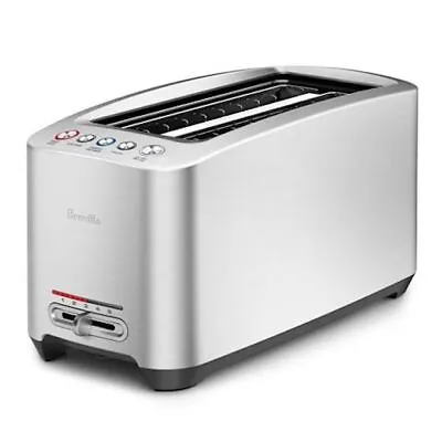 NEW BREVILLE The Smart Toast™ 4 Slice Long Slot Toaster BTA830BSS RRP$249 • $239
