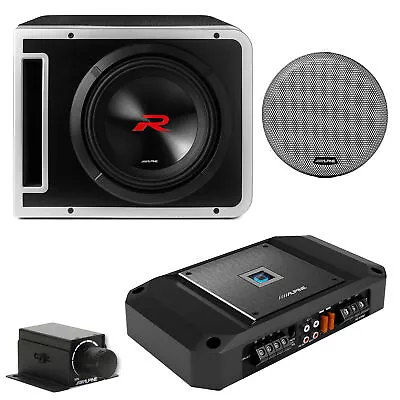 Alpine R2-SB10V R2-A75M Rux Knob & Grill- 10  Halo Sub Enclosure Bundle • $1057.80