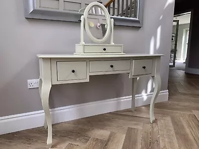 Laura Ashley Rosalind Dressing Table With Mirror And Footstool • £95